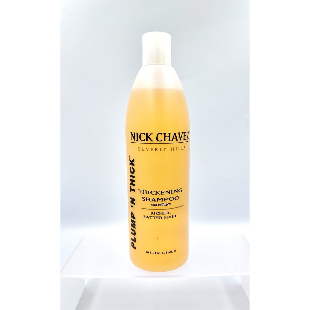 NICK CHAVEZ Plump 'n Thick Thickening Shampoo Richer Fatter Hair 16 oz. *Rare*